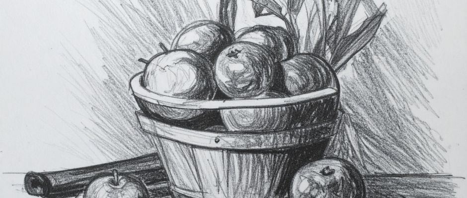 Warsztaty malarstwa dla seniorów - rysunek węglem