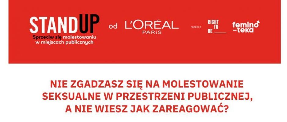 StandUp sprzeciw się molestowaniu w miejscach publicznych