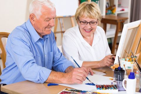 Warsztaty malarstwa dla seniorów - akrylowy pejzaż