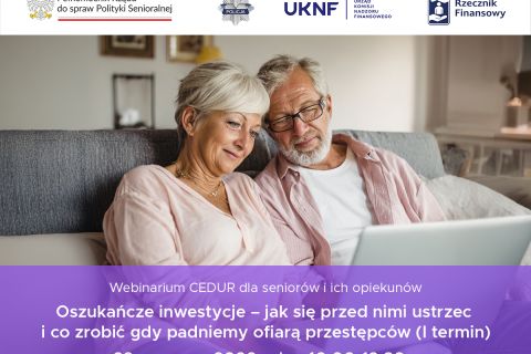 „Oszukańcze inwestycje - jak się przed nimi ustrzec i co zrobić