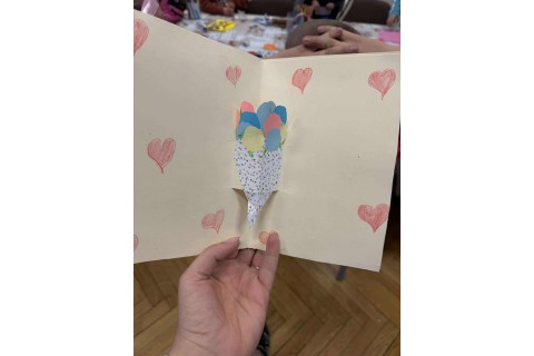 Warsztaty kreatywne dla dzieci 8+ Kartki 3D na Dzień Matki