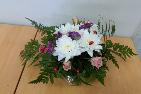 Warsztaty florystyczne dla seniorów - kompozycja na stół