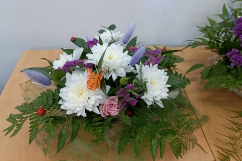 Warsztaty florystyczne dla seniorów - kompozycja na stół