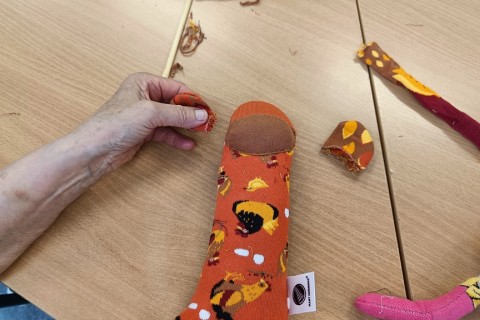 Charytatywna akcja szycia małpek