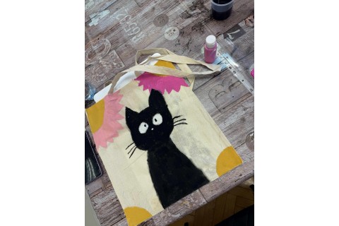 Warsztaty kreatywne dla dzieci 9+ Malowanie toreb eko