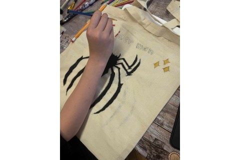 Warsztaty kreatywne dla dzieci 9+ Malowanie toreb eko