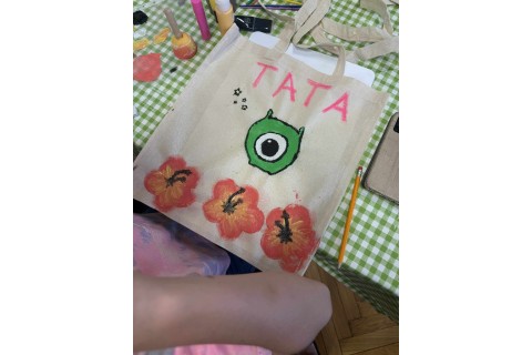 Warsztaty kreatywne dla dzieci 9+ Malowanie toreb eko