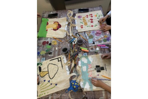 Warsztaty kreatywne dla dzieci 9+ Malowanie toreb eko