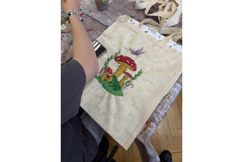 Warsztaty kreatywne dla dzieci 9+ Malowanie toreb eko