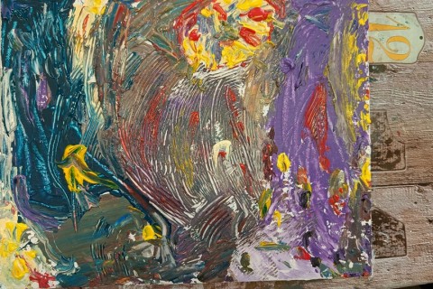 Warsztaty malarstwa dla seniorów - obrazy strukturalne