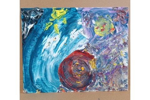 Warsztaty malarstwa dla seniorów - obrazy strukturalne