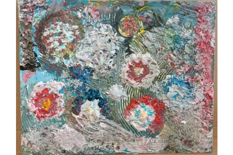 Warsztaty malarstwa dla seniorów - obrazy strukturalne