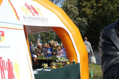 Prezentacja Białostockiej Akademii Rodziny podczas imprezy „Białystok Biega”