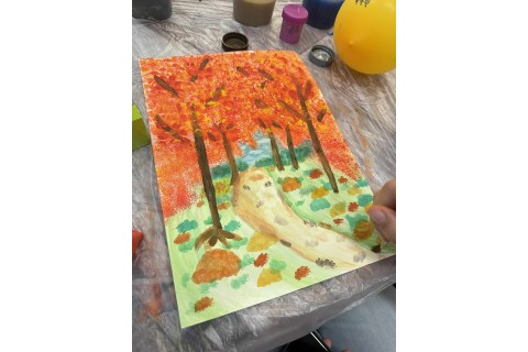 Warsztaty kreatywne dla dzieci 7+ Jesienne pejzaże