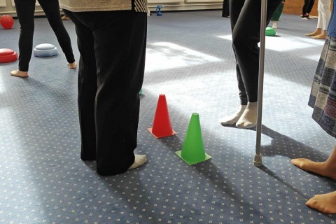 Trening medyczny stóp dla seniorów