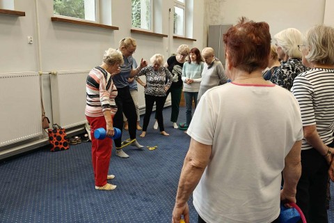 Trening medyczny stóp dla seniorów