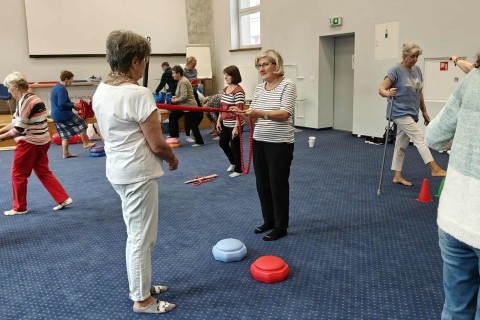 Trening medyczny stóp dla seniorów