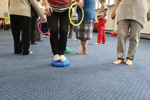 Trening medyczny stóp dla seniorów