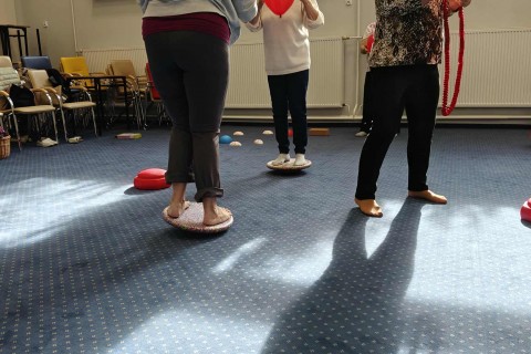 Trening medyczny stóp dla seniorów