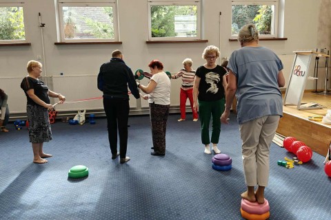 Trening medyczny stóp dla seniorów