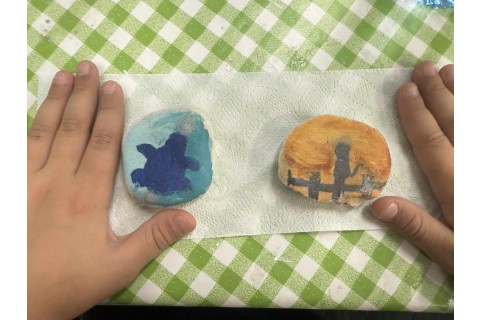 Warsztaty kreatywne dla dzieci 8+ lat - malowanie na kamieniach