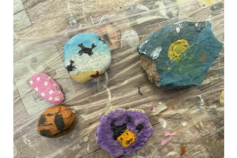 Warsztaty kreatywne dla dzieci 8+ lat - malowanie na kamieniach
