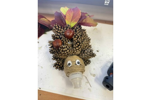 Zajęcia kreatywne Jesienne jeże 