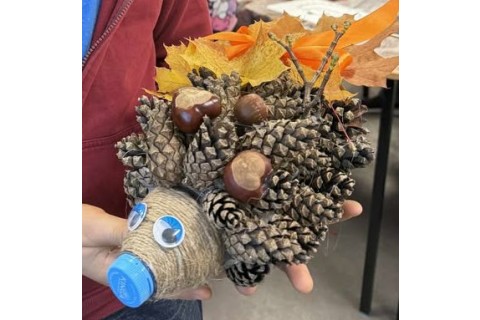 Zajęcia kreatywne Jesienne jeże 