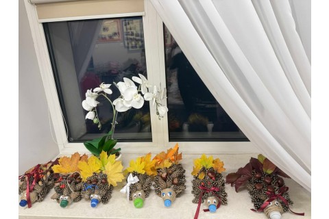 Zajęcia kreatywne Jesienne jeże 