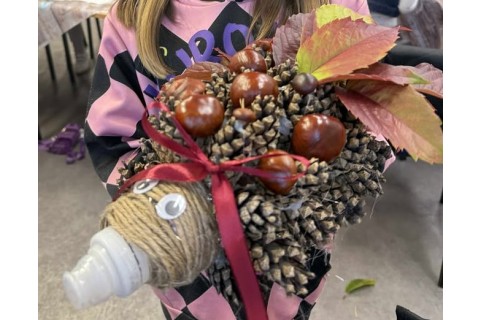 Zajęcia kreatywne Jesienne jeże 