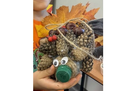 Zajęcia kreatywne Jesienne jeże 