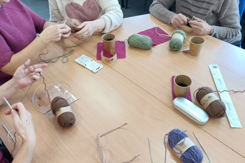 Warsztaty robienia na drutach dla Seniorów