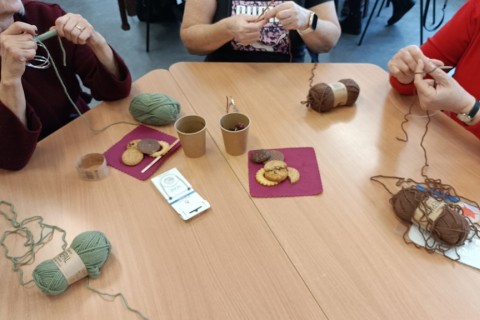 Warsztaty robienia na drutach dla Seniorów