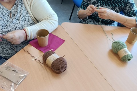 Warsztaty robienia na drutach dla Seniorów