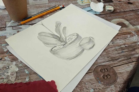 Warsztaty malarstwa dla seniorów - martwa natura ołówkiem