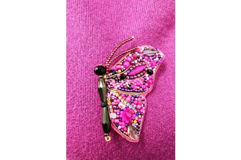 Warsztaty tworzenia biżuterii - broszka w technice haftu koralikowego