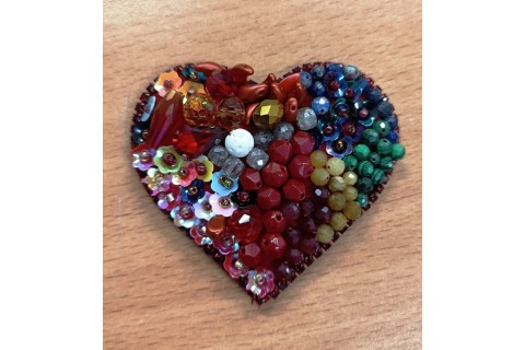 Warsztaty tworzenia biżuterii - broszka w technice haftu koralikowego