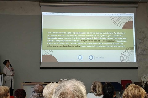 Prelekcja „Farmacja na talerzu - o interakcjach leków z żywnością”