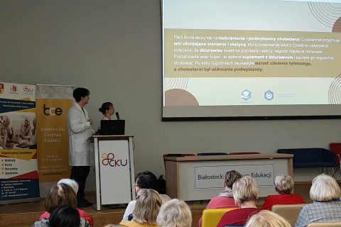 Prelekcja „Farmacja na talerzu - o interakcjach leków z żywnością”