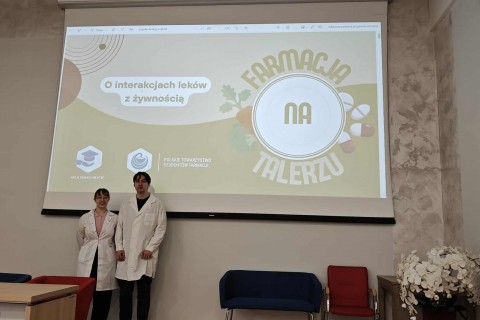 Prelekcja „Farmacja na talerzu - o interakcjach leków z żywnością”