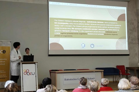 Prelekcja „Farmacja na talerzu - o interakcjach leków z żywnością”