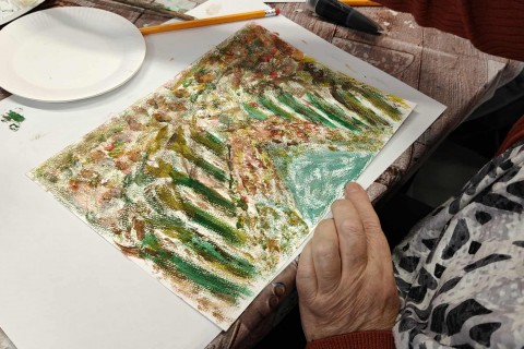 Warsztaty malarstwa dla seniorów - akrylowy pejzaż