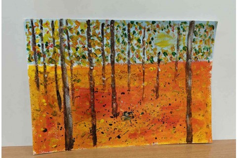 Warsztaty malarstwa dla seniorów - akrylowy pejzaż