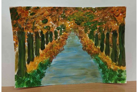 Warsztaty malarstwa dla seniorów - akrylowy pejzaż