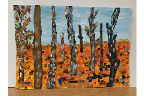 Warsztaty malarstwa dla seniorów - akrylowy pejzaż