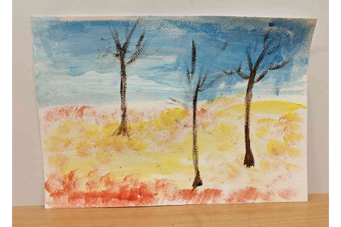 Warsztaty malarstwa dla seniorów - akrylowy pejzaż