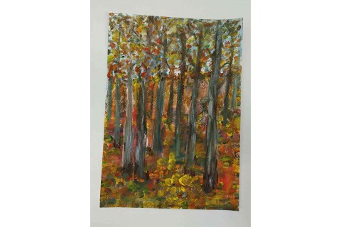 Warsztaty malarstwa dla seniorów - akrylowy pejzaż