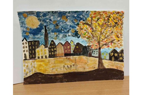 Warsztaty malarstwa dla seniorów - akrylowy pejzaż