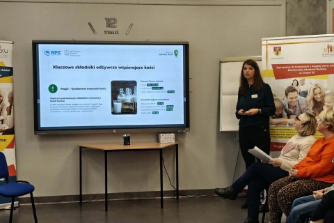 Cykl szkoleń w ramach projektu „Kierunek: zatrzymać osteoporozę”