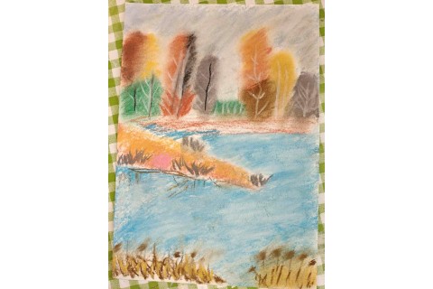 Warsztaty malarstwa dla seniorów - pejzaż rysowany pastelami